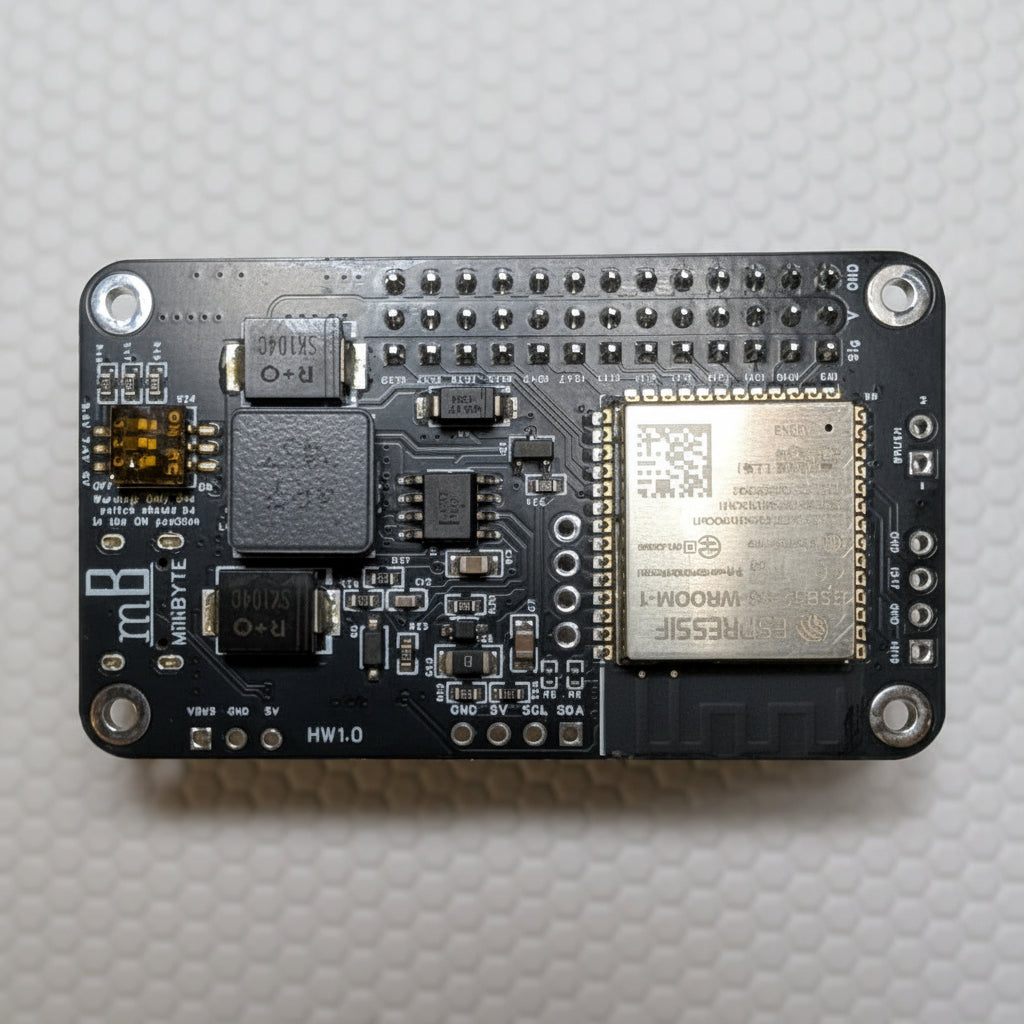 Electronic circuit board on a textured gray surface