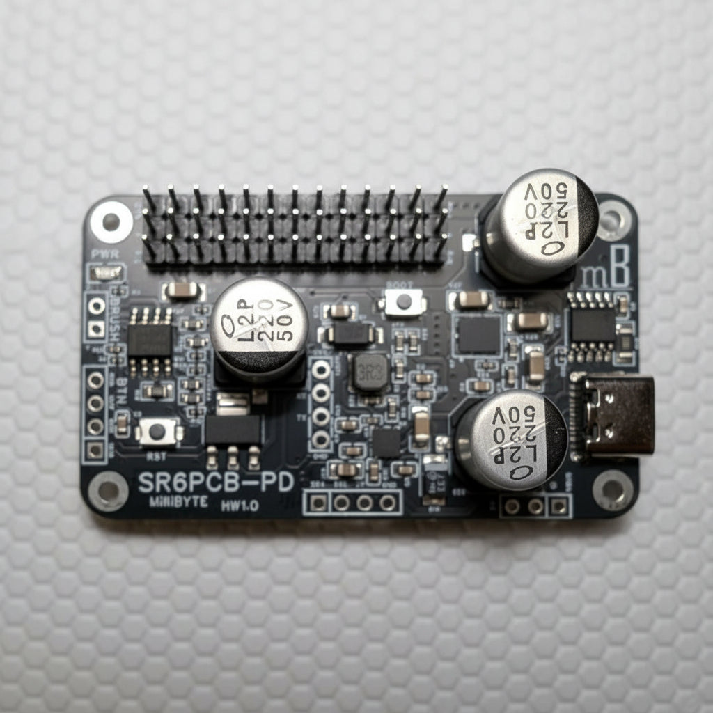 Electronic circuit board on a textured gray background